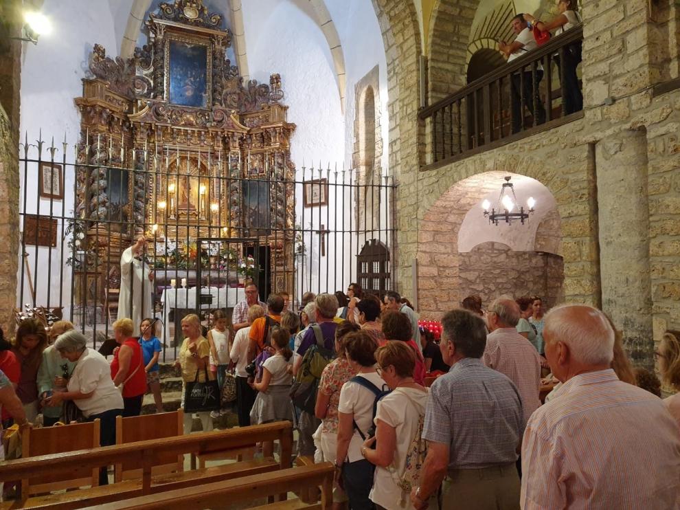 La romería a Santa Elena pone el colofón a las fiestas de Biescas