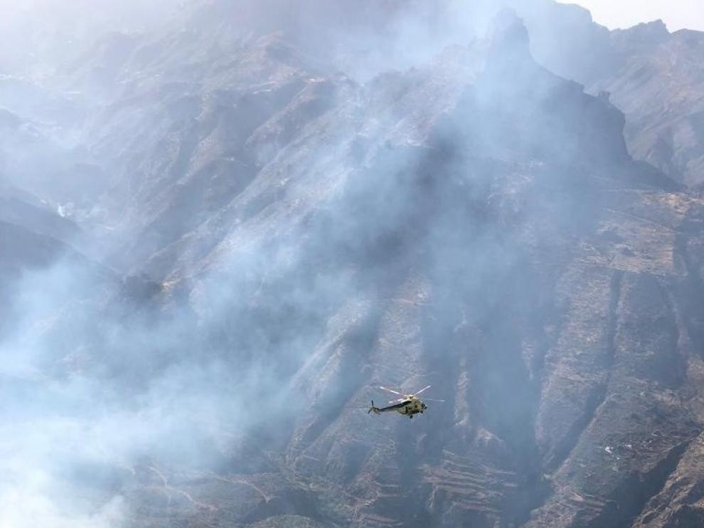 Más de 6.000 hectáreas afectadas en el incendio de Gran Canaria en dos días