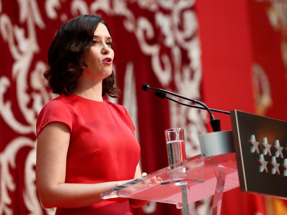 Ayuso promete gobernar Madrid desde "la transparencia en la gestión, eficacia y la austeridad en el gasto público"