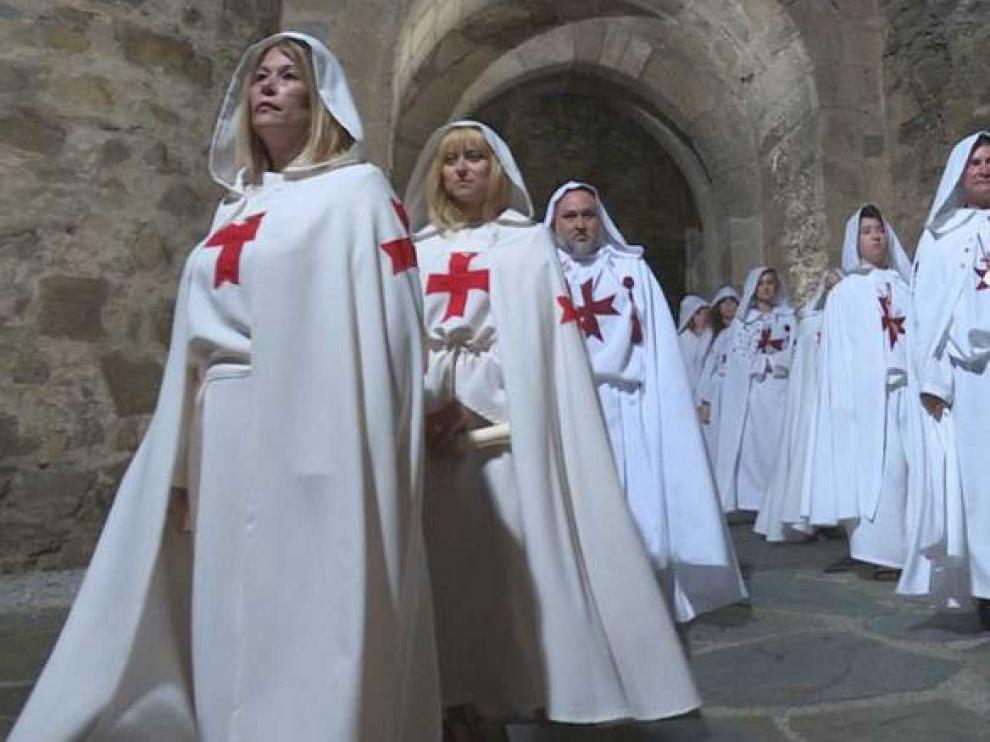La ordenación de caballeros templarios, en "Comando al sol"
