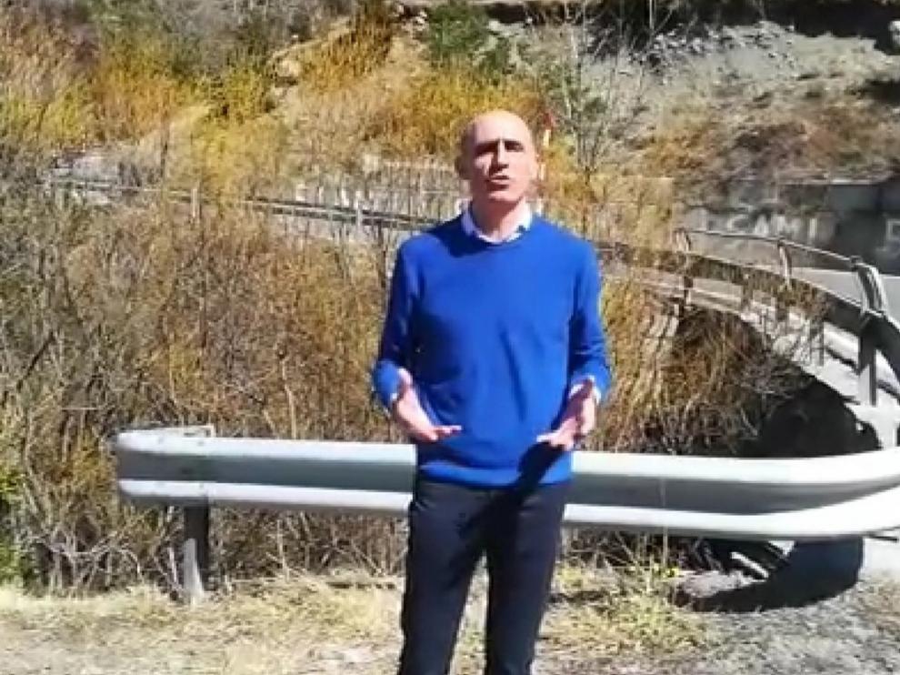 Manuel Mora, portavoz del PP en el Ayuntamiento de Benasque, mediará para la mejora de carreteras