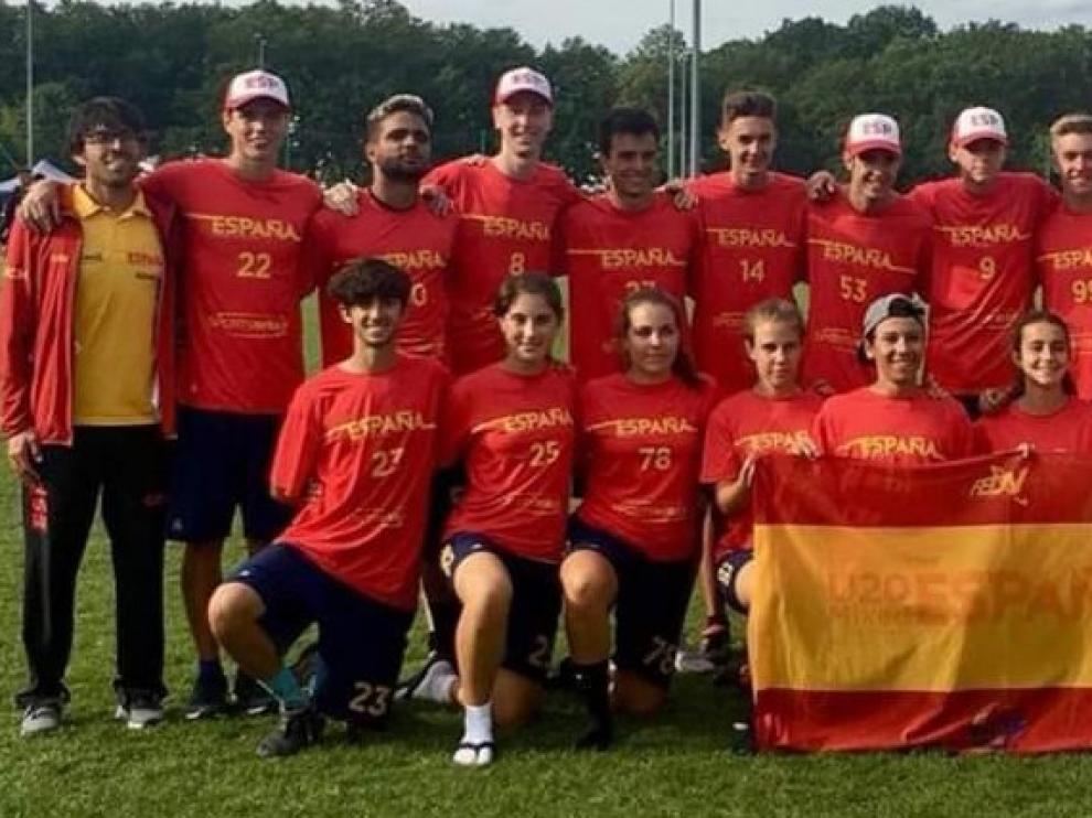 España, con el oscense Pelay, plata en el Europeo sub20 de Ultimate