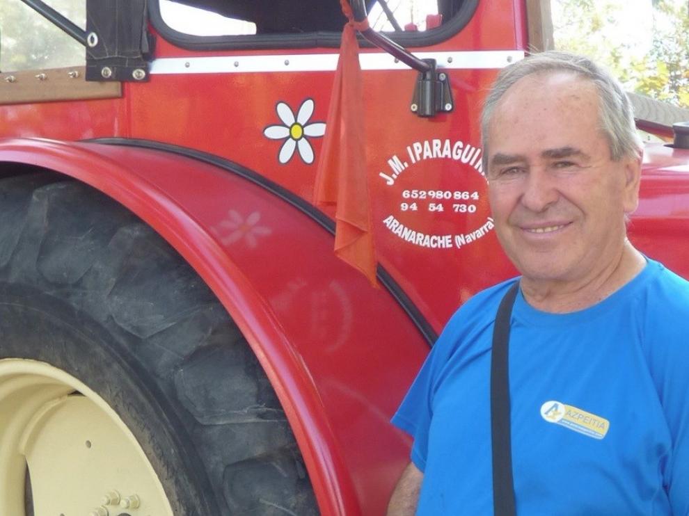 Manolo Iparaguirre: "Mantener 80 tractores lleva tiempo, dinero y sacrificio personal"