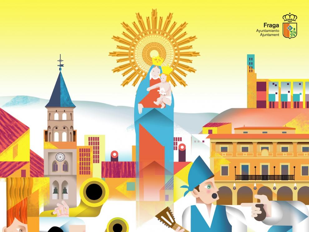 Fraga anuncia sus fiestas con un colorista cartel