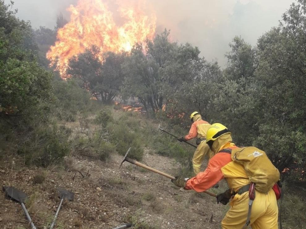 Alerta naranja por peligro de incendios forestales en el Somontano Occidental