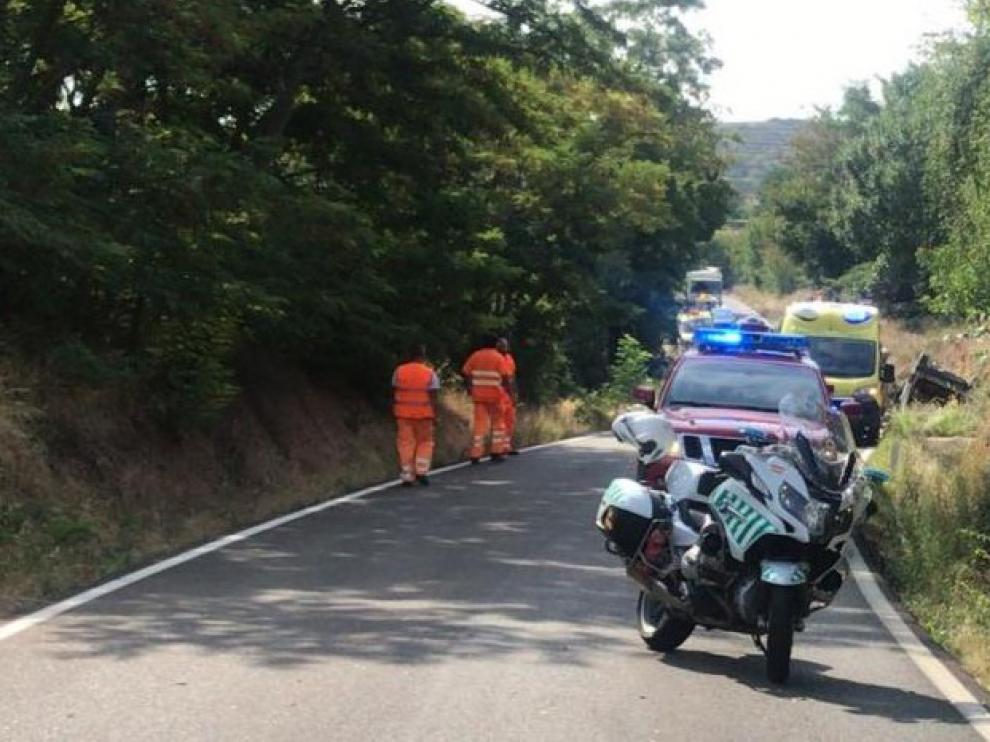 Fallece la mujer herida de gravedad en un accidente en Jarque