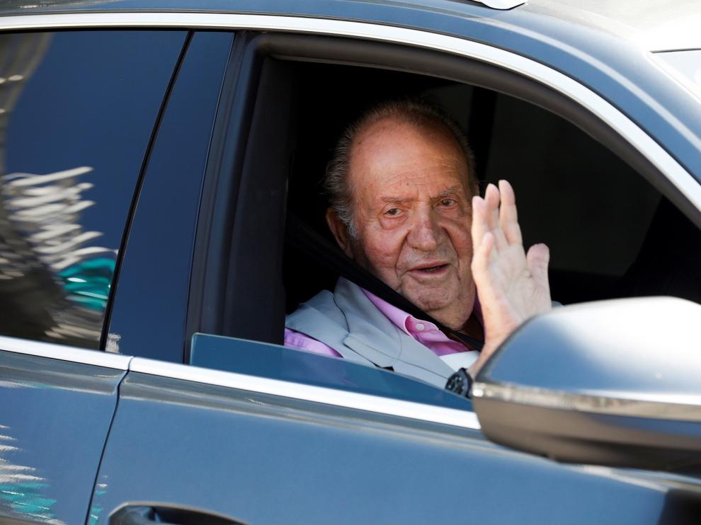 El Rey Juan Carlos, tras salir del hospital: "Estoy fenomenal, con cañerías y tuberías nuevas"