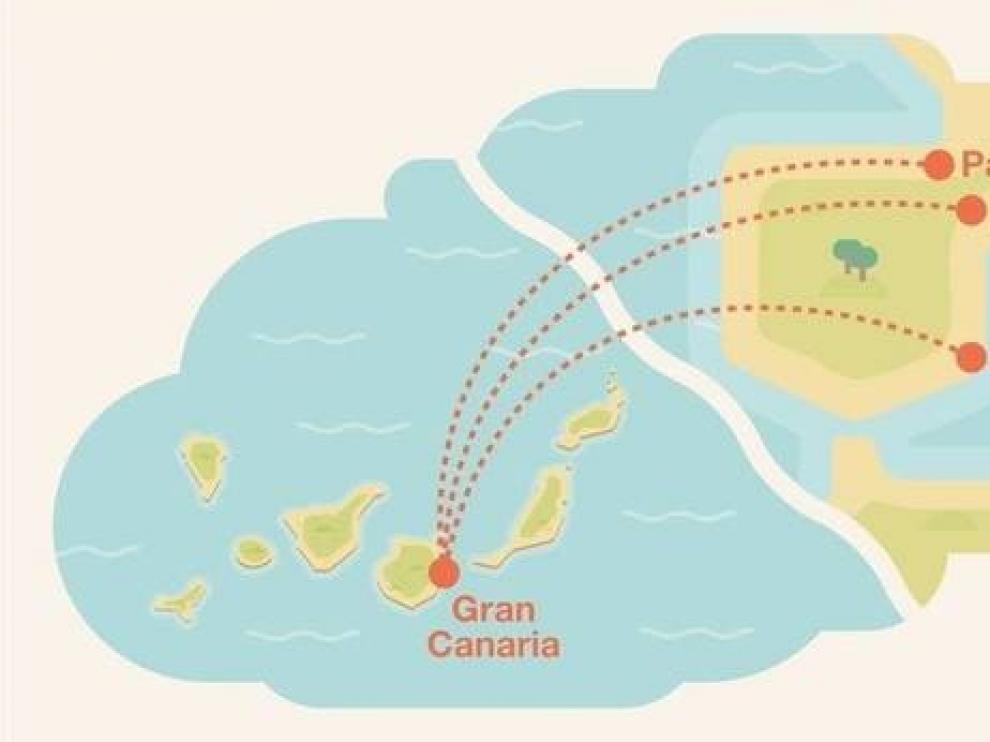 Binter vende vuelos entre Zaragoza y Canarias