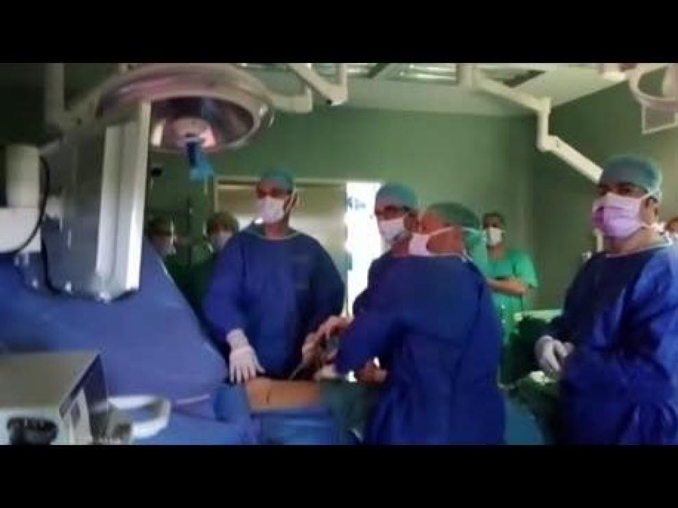 El Hospital Universitario Miguel Servet incorpora una nueva manera de operar el tórax minimizando el dolor