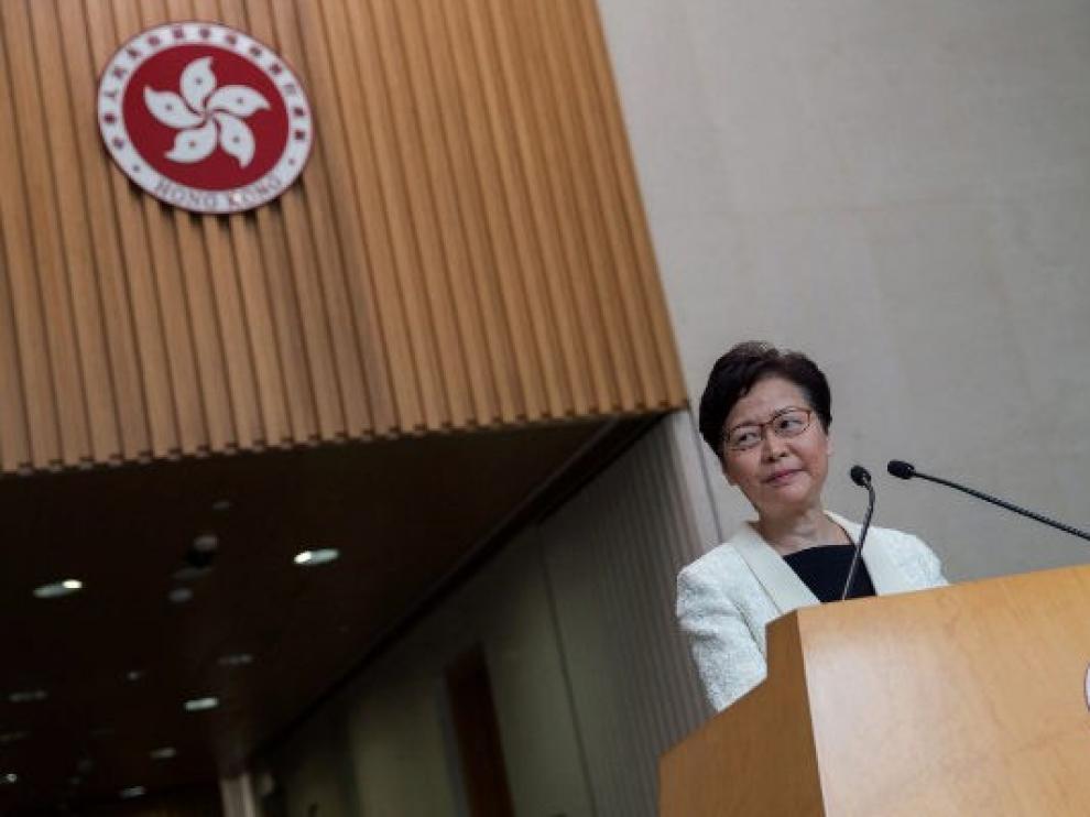 La líder hongkonesa retira el proyecto de ley de extradición detonante de las protestas