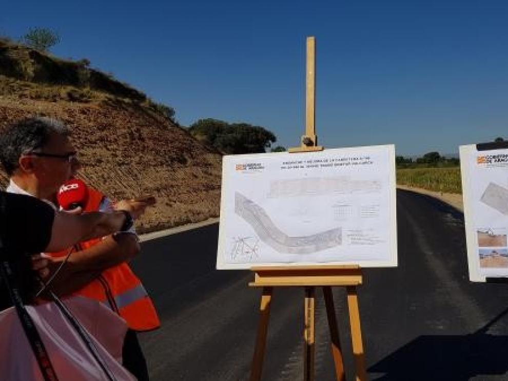 Finalizan las obras de la carretera A-140 entre Valcarca y Binéfar