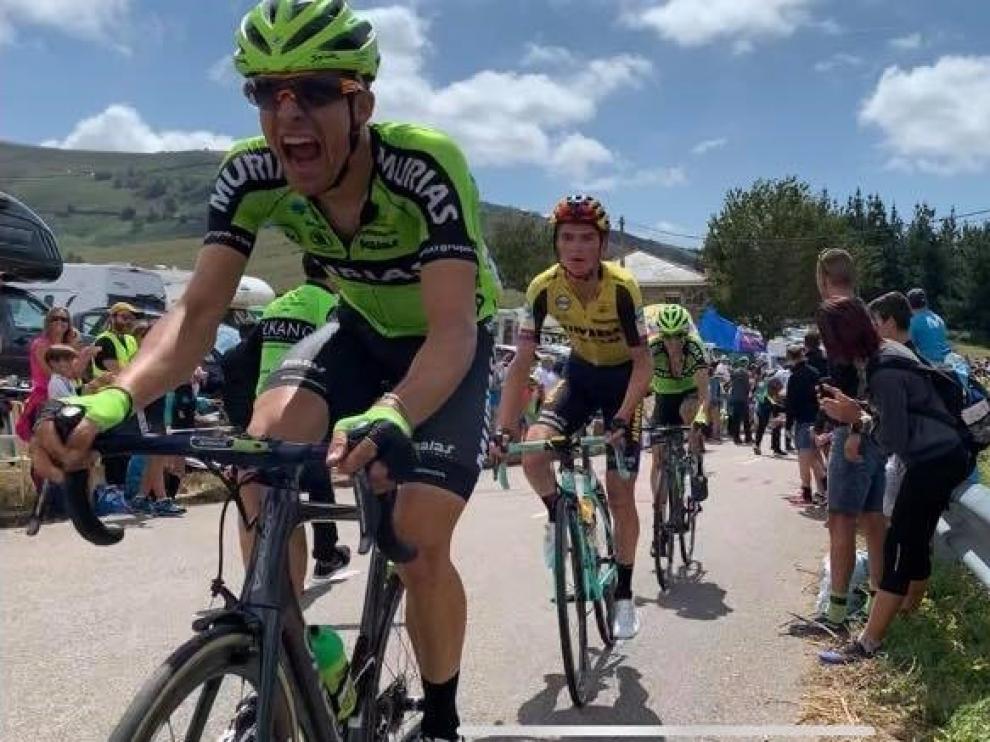 Sergio Samitier, protagonista destacado en la etapa de la Vuelta a España