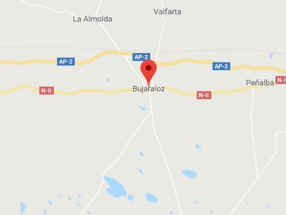 Fallece el conductor de un turismo en la N-II a la altura de Bujaraloz