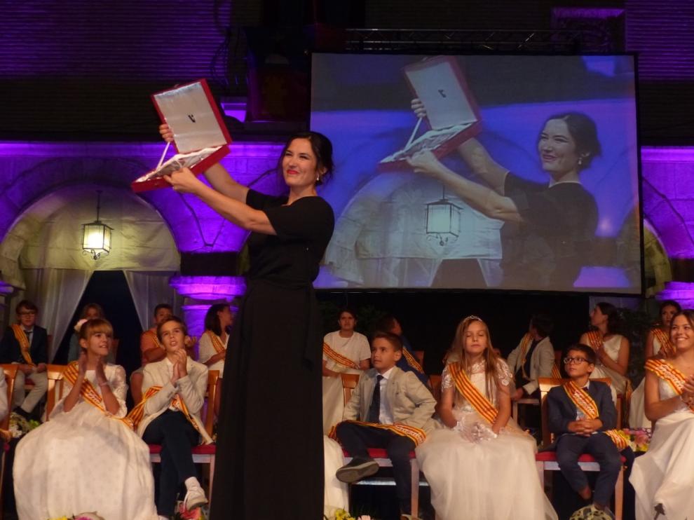 María Eugenia Boix expresa el orgullo que siente "por haber nacido en Monzón"