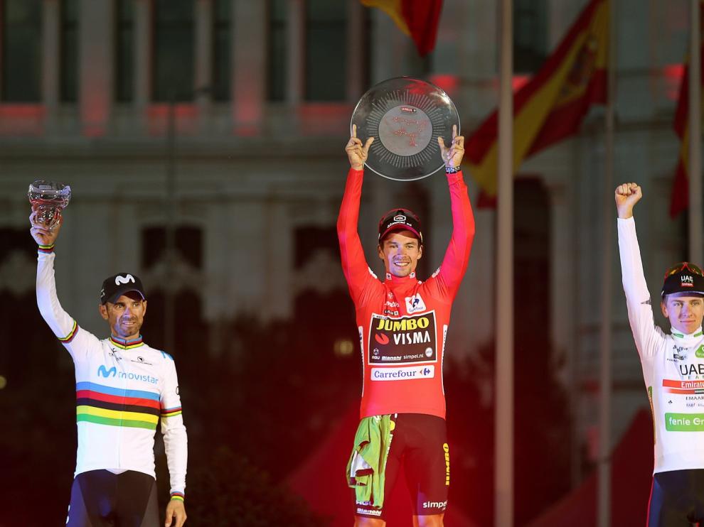 Roglic certifica su éxito y gran segundo de Valverde