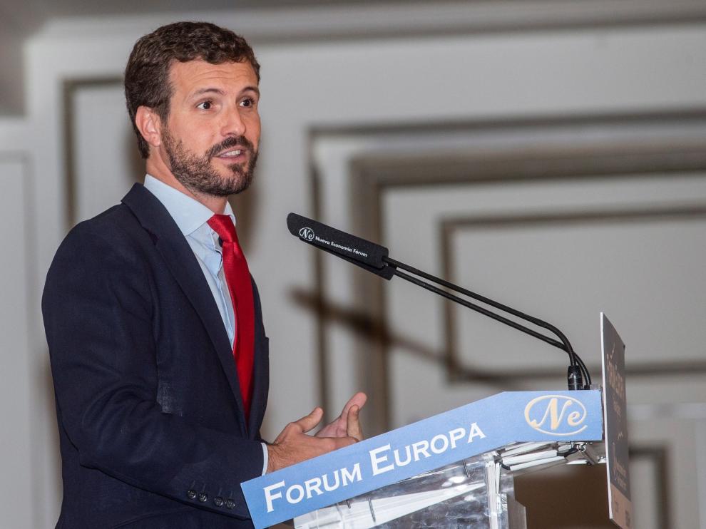 Casado descarta la coalición con el PSOE y da por seguras las elecciones