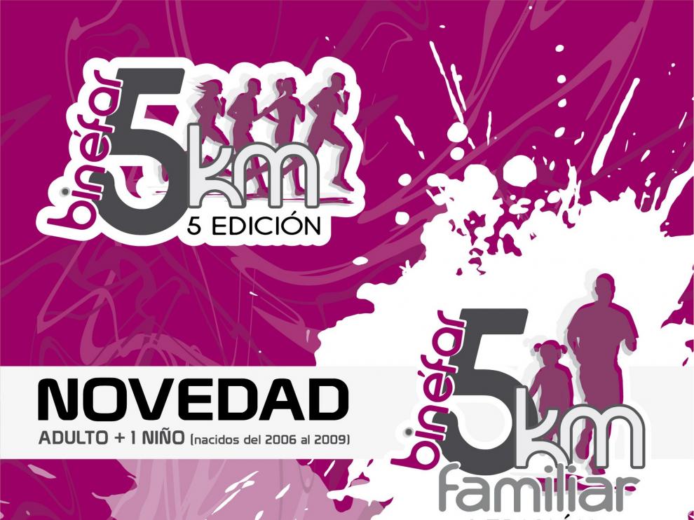 Las carreras 10 y 5 km de Binéfar abren la inscripción para participar en este evento deportivo que se celebrará el 13 de octubre
