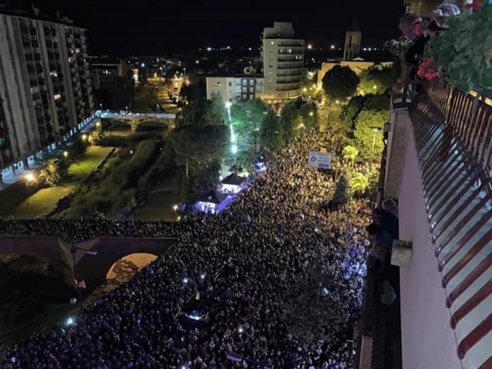 Rosario pone el broche de oro a las fiestas de Monzón