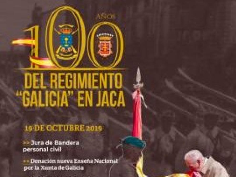 Jaca celebra los cien años de estancia en la ciudad del Regimiento Galicia