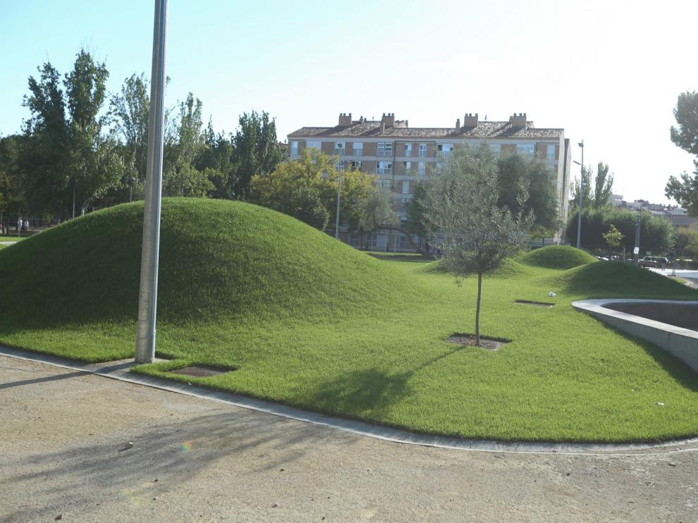 La remodelación del Parque San Martín de Huesca se inaugurará para las fiestas