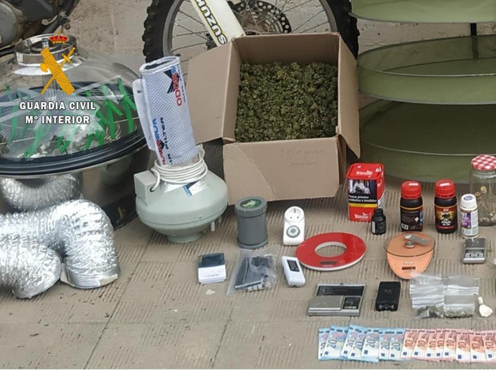 La Guardia Civil desarticula un punto de venta de drogas en Binéfar que había causado gran alarma social