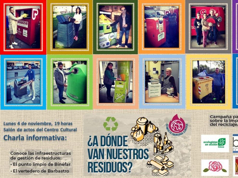Binéfar lanza una campaña sobre el reciclado de residuos