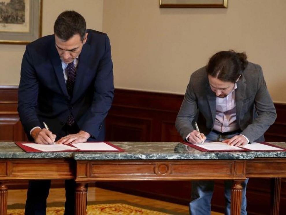 Sánchez e Iglesias presentan esta tarde su acuerdo programático de Gobierno