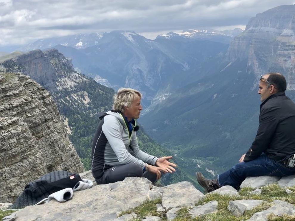 Jesús Calleja visitó este domingo Ordesa y Monte Perdido con su programa Volando Voy