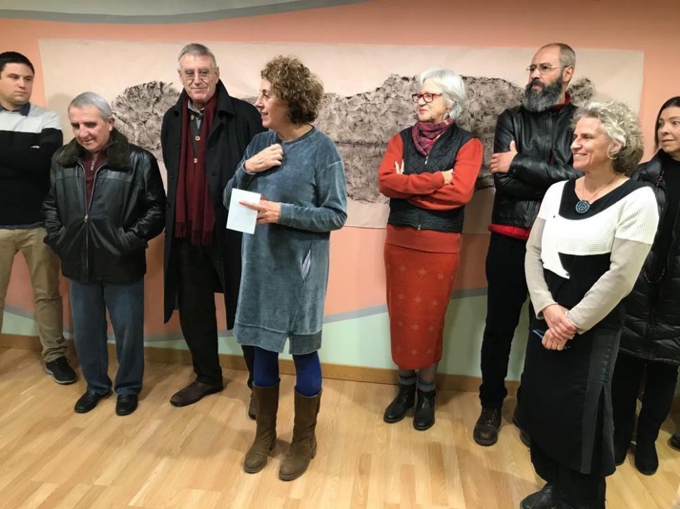 La exposición "Mercado de arte", abierta en Ayerbe hasta el 31 de enero próximo