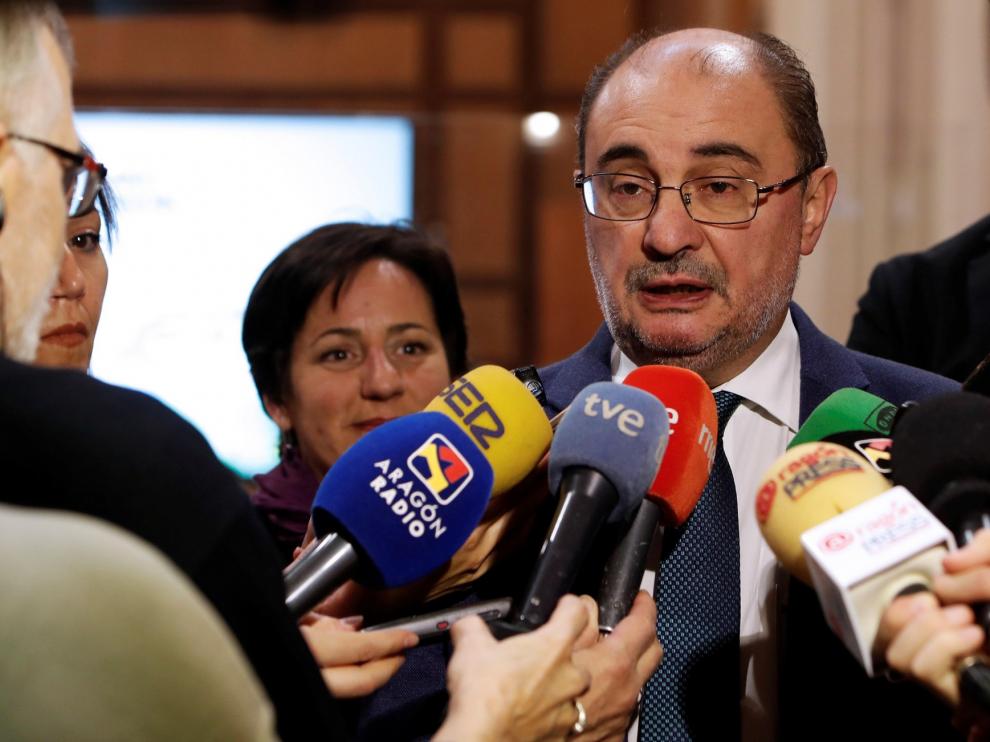 Lambán confía en pactar con Cs para que PSOE prescinda de la "indeseable" ERC