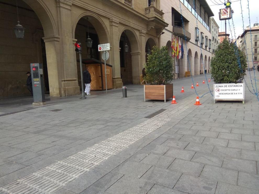 Cs pide una revisión del control de acceso a la zona peatonal de Huesca