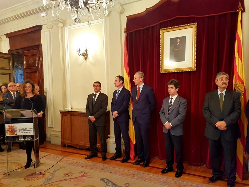 La Subdelegada del Gobierno apela en Huesca al respeto a la ley y el dialogo en el Aniversario de la Constitución