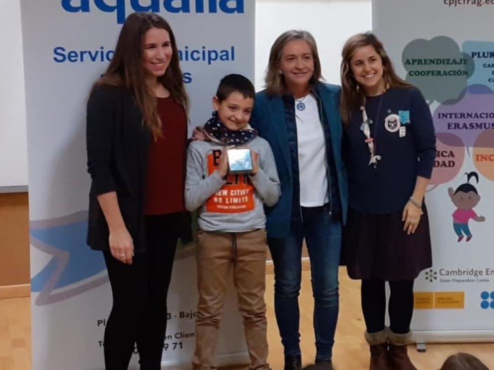 Un niño de Fraga premiado por investigar el ciclo del agua