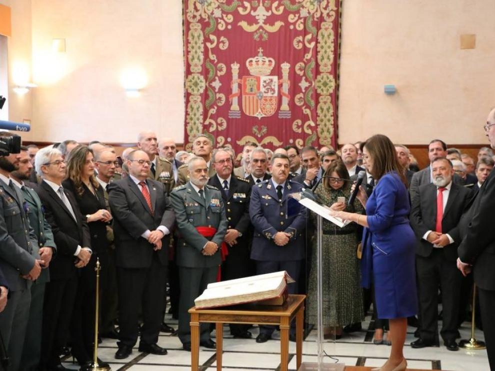 Carmen Sánchez, delegada del Gobierno en Aragón: "No se puede mirar para otro lado cuando están maltratando y asesinando mujeres"