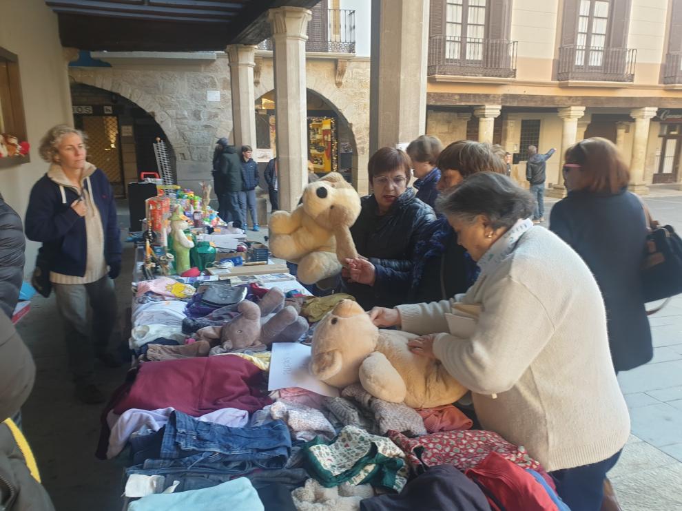 Graus ayuda a los refugiados sirios gracias al Mercadillo del Trueque