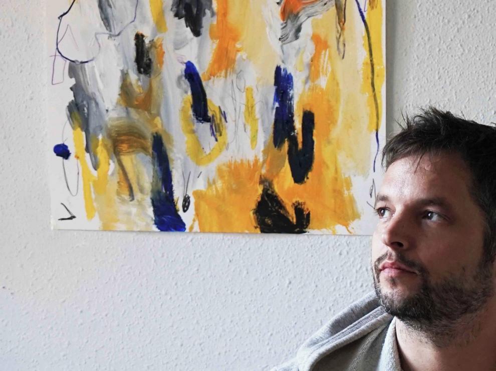 Antonio Santafé trae a Huesca su pintura "única e irrepetible"