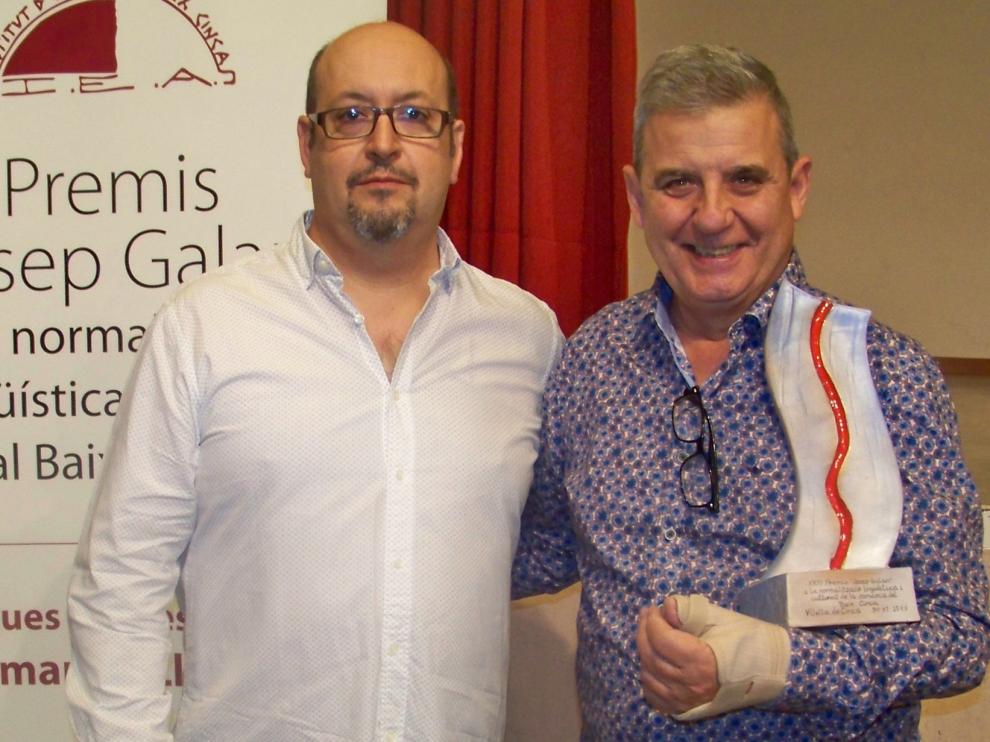 Ángel Cabrera, Premi Josep Galán del Institut d' Estudis del Baix Cinca