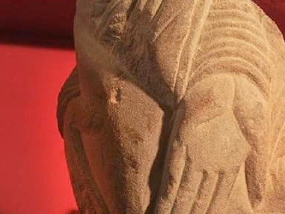 Roban un fragmento de un capitel del Monasterio de San Juan de la Peña