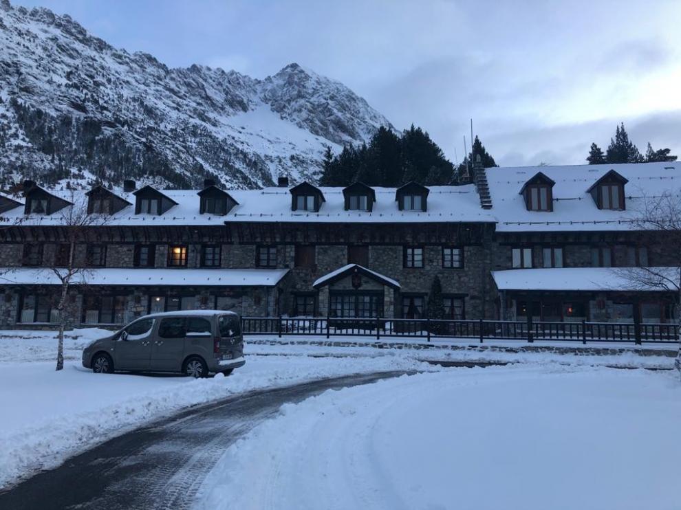 Cerrados los accesos a Llanos del Hospital de Benasque y al Balneario de Panticosa