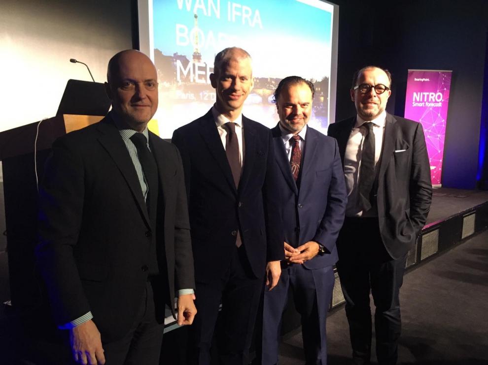 El ministro francés de Cultura y el presidente de HENNEO defienden "el periodismo de calidad"