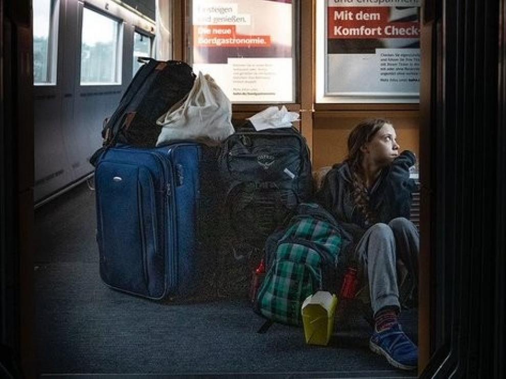 El debate sobre el viaje en tren de Greta Thunberg llega a la política alemana