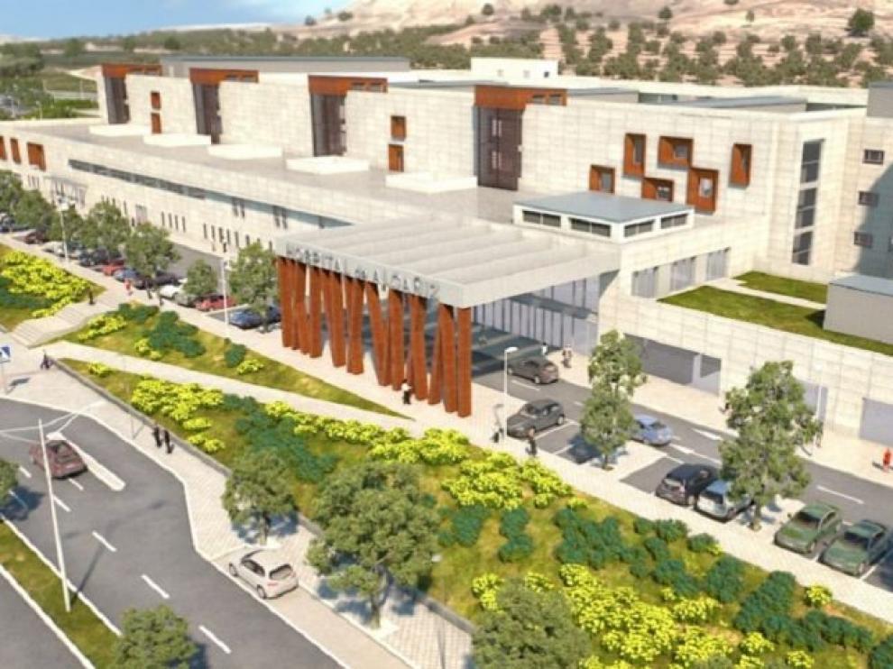 Lambán señala que "la solución mejor" para construir el hospital de Alcañiz era rescindir el contrato