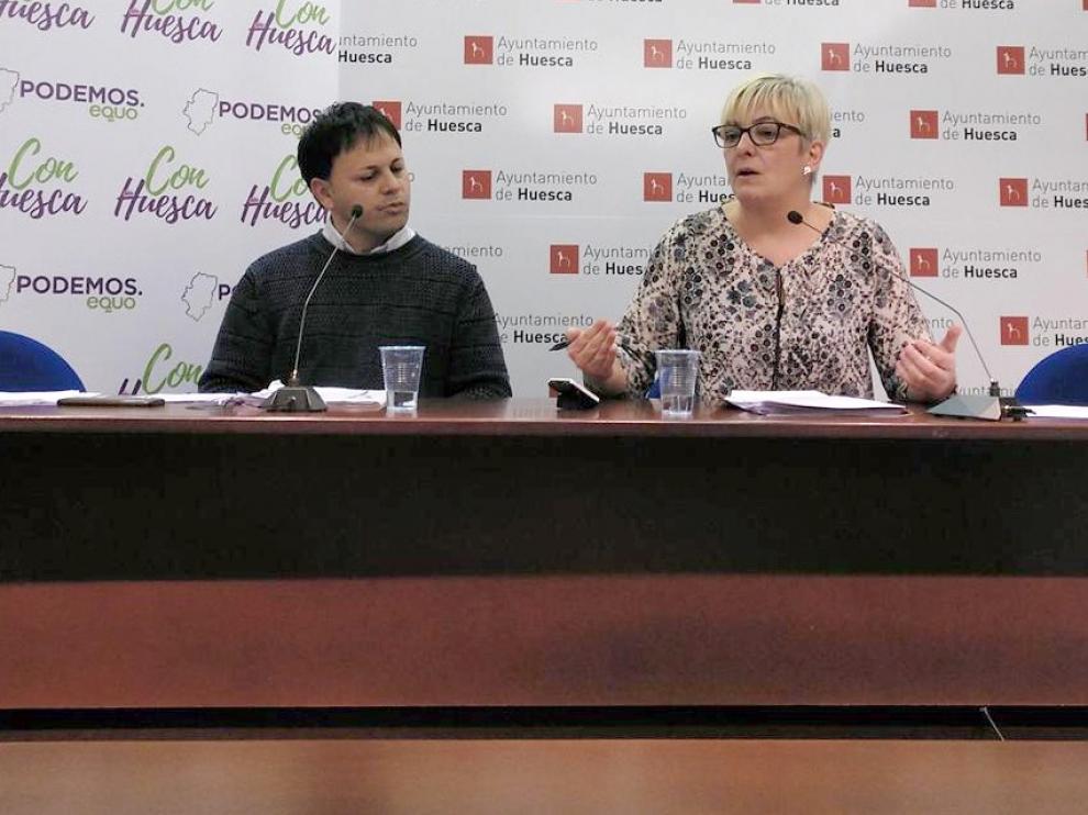 Con Huesca pide al PSOE que retire el borrador presupuestario porque es "antisocial" y un "retroceso importante"