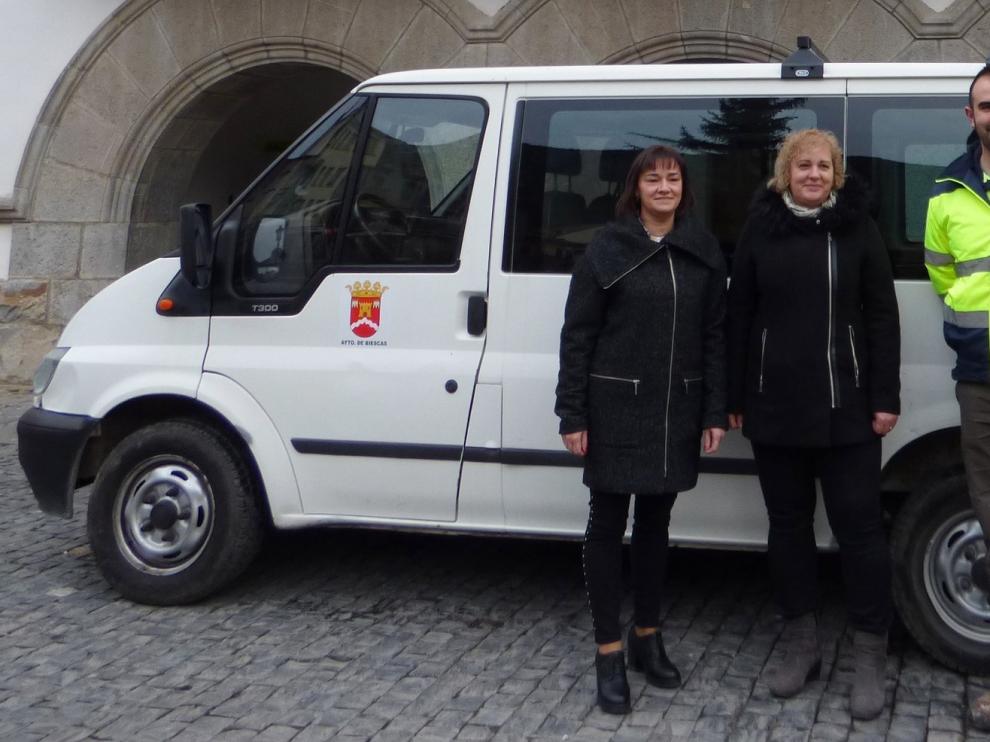 Biescas pone transporte gratis al Barrio de la Peña