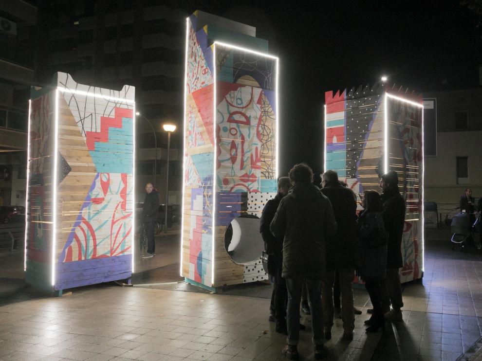 Dos nuevas instalaciones artísticas completan la ruta navideña oscense