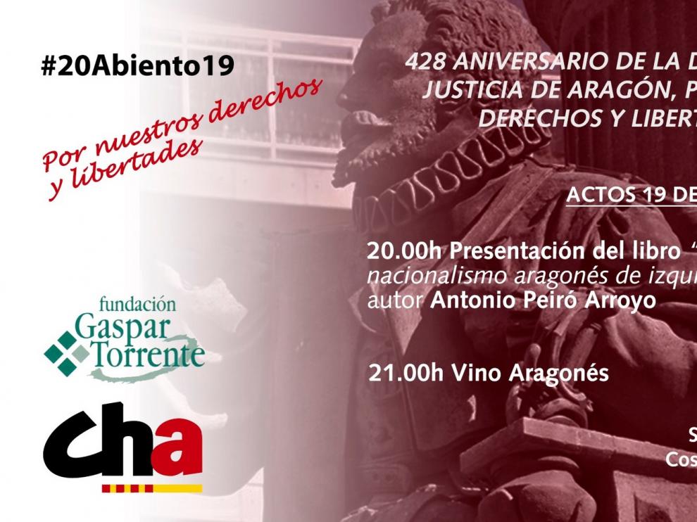 El libro "Gaspar Torrente: El nacionalismo aragonés de izquierda" conmemora el aniversario de la decapitación del Justicia