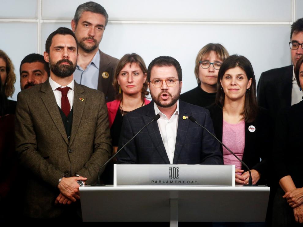 ERC advierte al Gobierno, tras la sentencia, que "abandone la vía penal" si quiere apostar por el diálogo