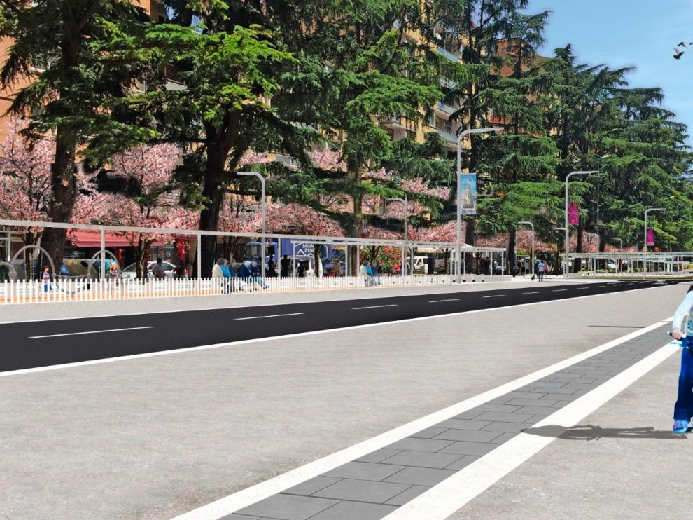 El Ayuntamiento de Huesca propone adjudicar la segunda fase del paseo Ramón y Cajal a la empresa Copha