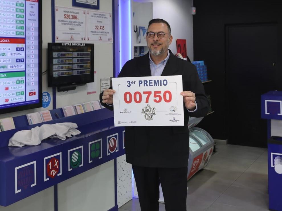 Un décimo del tercer premio deja 50.000 euros en Huesca