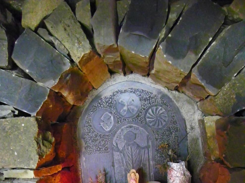 Nacimiento a tamaño natural en Biescas o en cuevas y montes